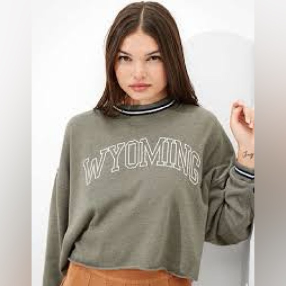 AE CROPPED WYOMING CREWNECK